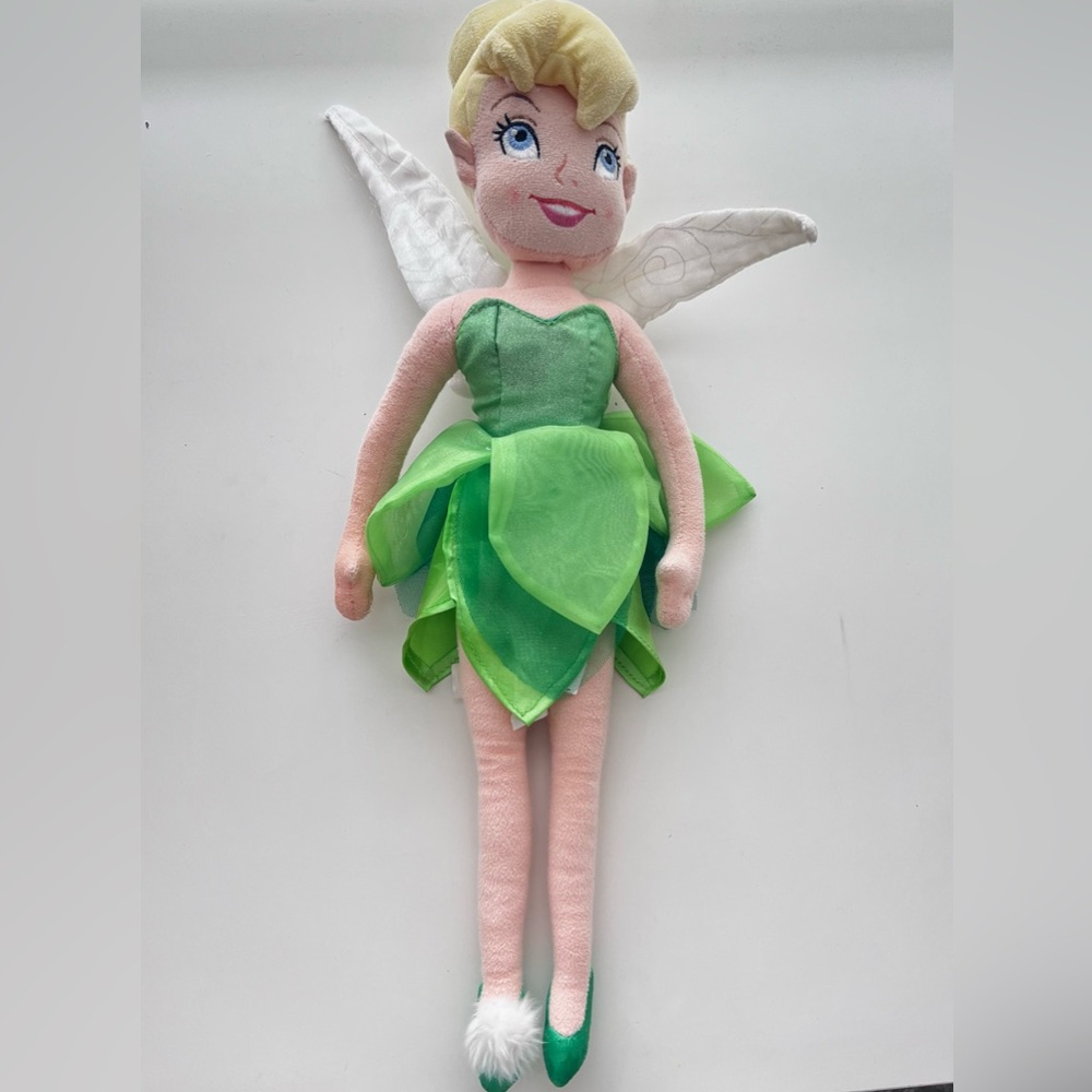 Disney store Tinker Bell princess doll plush soft stuffed 20”